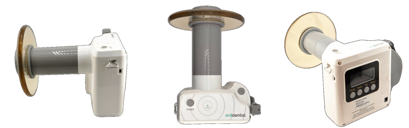 XRD 70 — Three views: radiation safety, precision positioning, best image quality